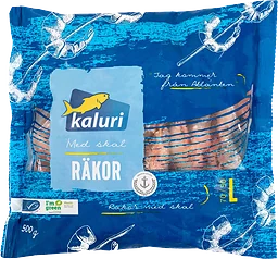 Räkor med skal 70/90 500g Kaluri