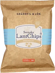 Chips Gräddfil & Lök 200g Svenska Lantchips