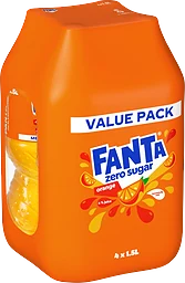 Fanta Orange Zero Läsk, Pet