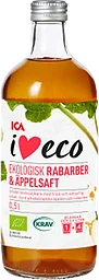 Rabarber & äppelsaft 50cl KRAV ICA I love eco