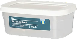 Förvaringsburk Vit 0,5l ICA