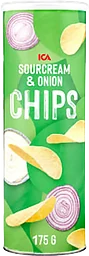 Chips Sourcream & Onion 175g ICA
