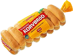 Korvbröd 16-p 432g Korvbrödsbagarn