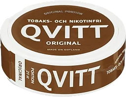 Original Portionssnus Tobak & nikotinfritt 16g Qvitt