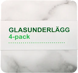 Glasunderlägg 4-pack 