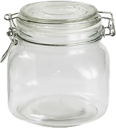 Glasburk 0,8L med Glaslock