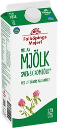 Mellanmjölk 1,5% Längre Hållbarhet