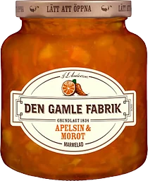 Marmelad Apelsin & morot 380g Den Gamle Fabrik