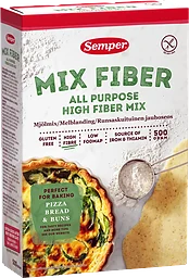 Mjölmix med fiber 500g Semper