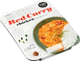 Chicken Red curry Chicken Red Curry med Jasminris 450 Gram Food Collective
