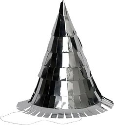 Nyårshatt Silverfolie 5-p