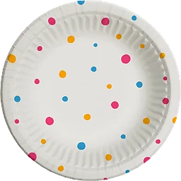 Djup tallrik Konfetti 18cm 12-p ICA