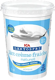 Lätt Crème Fraiche Naturell Laktosfri 13% 5dl ICA