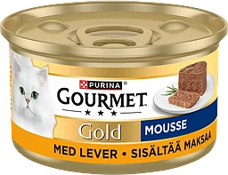 Kattmat Mousse Lever 85g Gourmet Gold