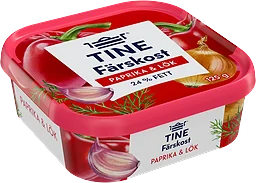 Färskost Med Smak Av Paprika & Lök 125g Tine