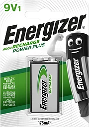 Batteri 9V Laddbart 1-p Energizer Power Plus
