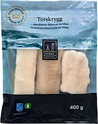 Torskrygg Stillahavet Fryst 400g Vinga Seafood