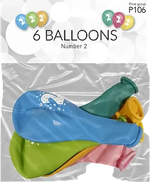 Ballonger 2 6p Happy Party