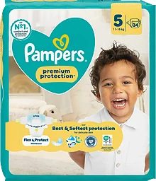Blöjor Premium Protection Strl 5 11-16kg VP 34p Pampers