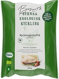 Kycklingbröstfilé med skinn Fryst Ekologisk 250g Kronfågel Bosarp