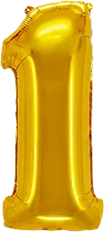 Folieb guld 1 100cm Happy Party
