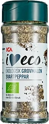 Svartpeppar Grovmalen Ekologisk 34g ICA I love eco