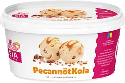 Gräddglass Pecannötkola