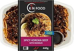 Färdigmat Spicy Koreansk Biff med nudlar 440g Kin Food