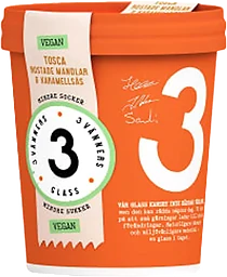 Glass Tosca Mandlar Kramellsås Vegansk 500ml Tre Vänner