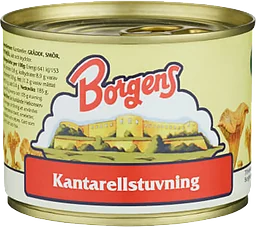 Gräddstuvade kantareller 200g Borgens