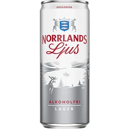 Öl Ljus Alkoholfri Ekologisk 33cl Norrlands Guld