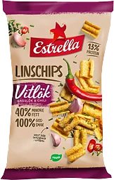 Linschips Vitlök, Gräslök & Chili 110g Estrella