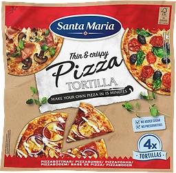Pizza Tortilla 4-p 280g Santa Maria