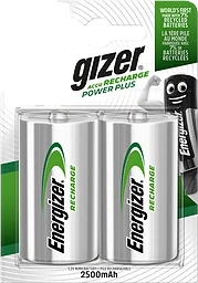 Batteri Power Plus D Uppladdningsbart 2-pack