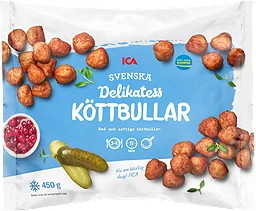 Delikatessköttbullar Svenska Frysta 450g ICA