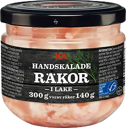 Räkor handskalade i lake 140g ICA