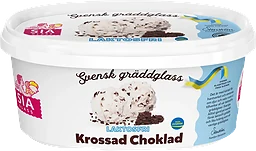 Gräddglass Krossad choklad laktosfri 750ml Sia Glass