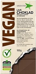 Chokladkaka Ljus Vegan Ekologisk 100g Greenstar