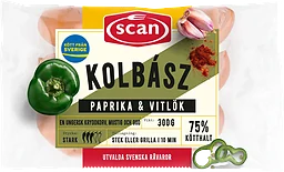 Kryddkorv Kolbasz Paprika och Vitlök 75% Kötthalt 300g Scan