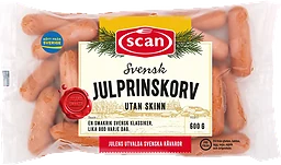 Julprinskorv Skinnfri 600g Scan
