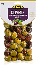 Oliver Olivmix grekiska Örter med kärnor 150g Zeta