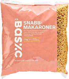 Snabbmakaroner 1kg ICA Basic
