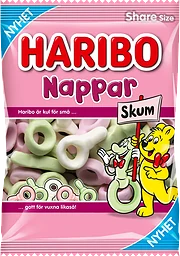 Godis Nappar Skum 120g Haribo