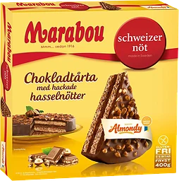Chokladtårta schweizernöt Fryst 400g Marabou