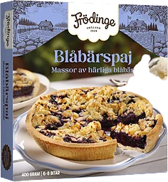Blåbärspaj Fryst 400g Frödinge