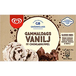 Glass Gammeldags Vanilj Choklad 500ml GB Gräddglass