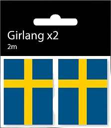 Girlang Miniflaggor 2m 2-p Festive