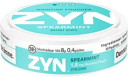 Nikotinpåse Dry Spearmint 8g Zyn