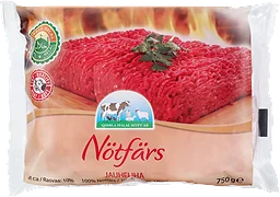 Köttfärs Nöt halal Fetthalt 10% Fryst 750g Qibbla Halal