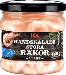 Räkor handskalade stora i lake 200g ICA